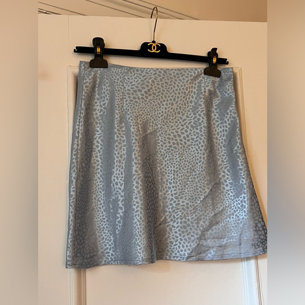 Princess Polly Pale Blue Mini Skirt Size 6